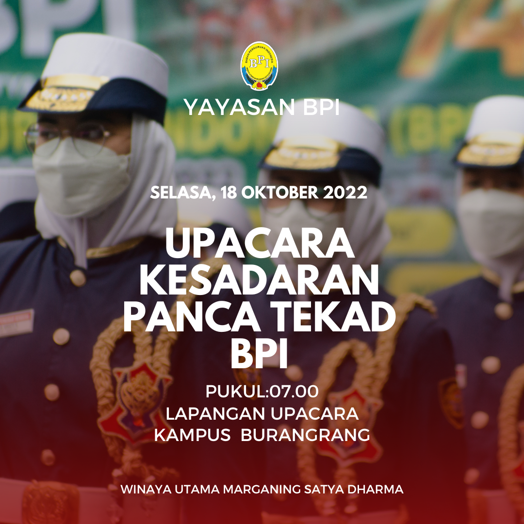 Upacara Panca Tekad BPI 18 Oktober 2022